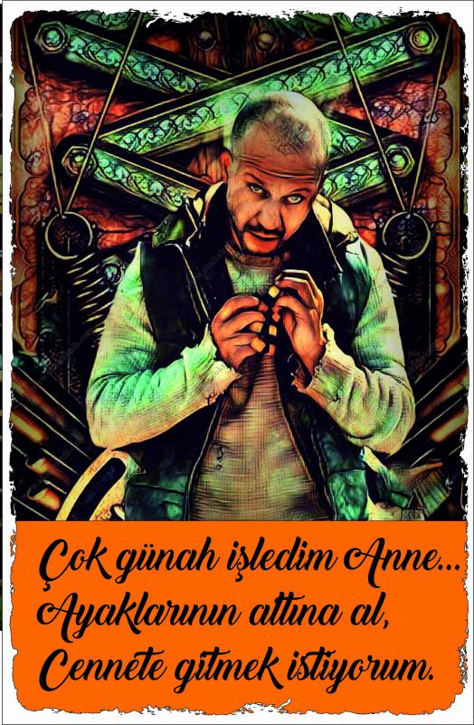 Çukur Ahşap Retro Baskı