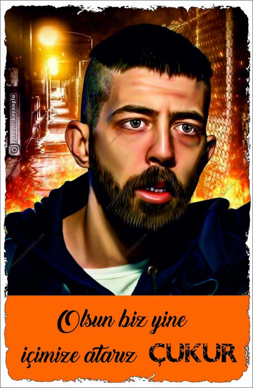 Çukur Ahşap Retro Baskı