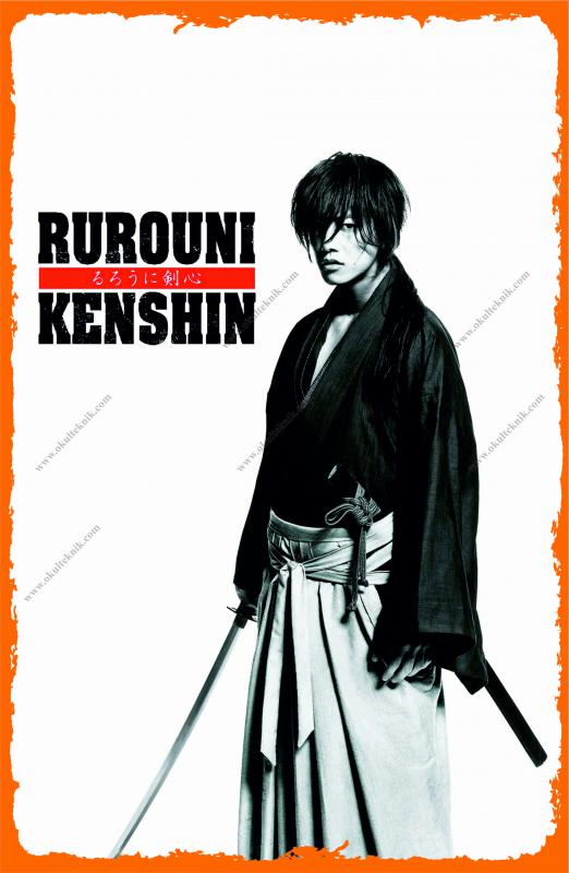 Rurouni Ahşap Retro Baskı