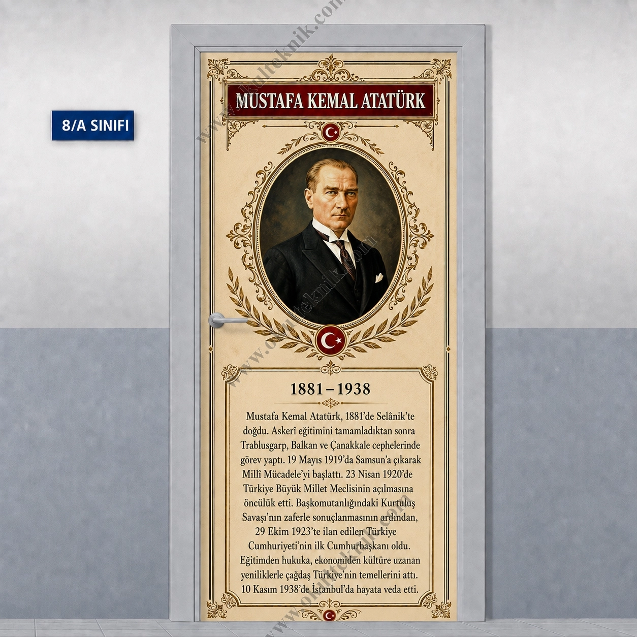 Mustafa Kemal Atatürk Kapı Giydirme