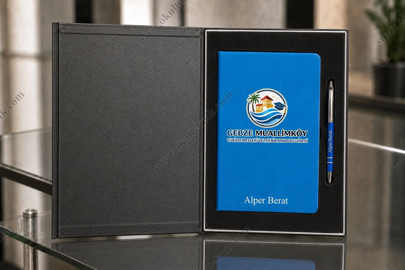 Kişiye Özel Hediyelik Defter ve Kalem Seti 13×21 cm