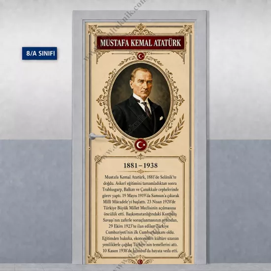 Mustafa Kemal Atatürk Kapı Giydirme