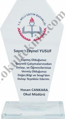    BEYAZ SAFİR KRİSTAL PLAKET