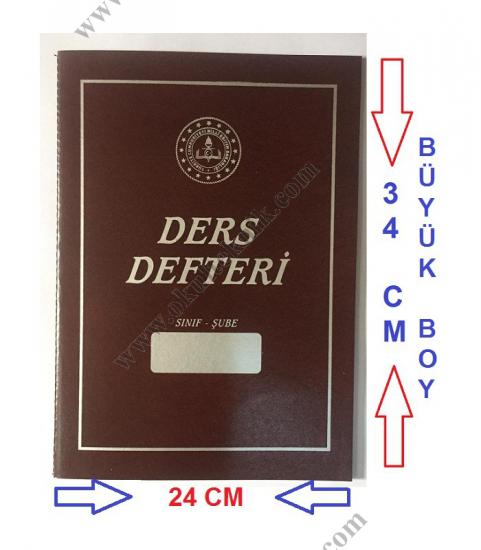 8 DERSLİ YOKLAMALI DERS DEFTERİ PLASTİK KAPAK (24X34 cm)