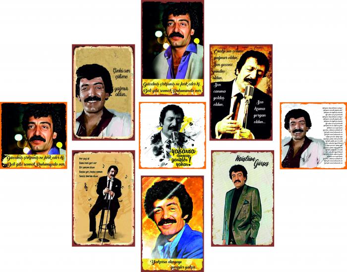 Ahşap Retro Baskı