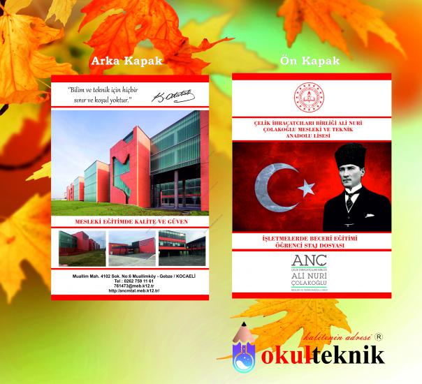 Öğrenci Staj Dosyası (Okula Özel Baskı) 