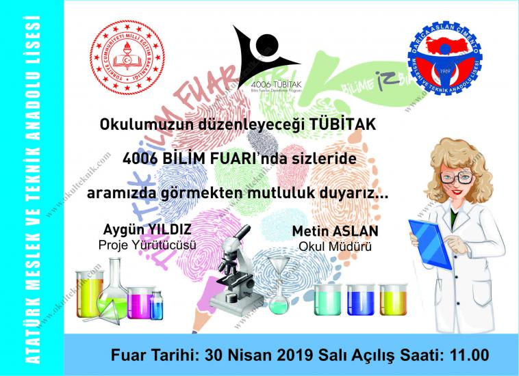 Tübitak Bilim Fuarı Davetiye-2